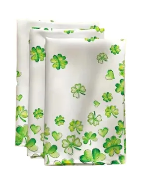 Shamrock Print Cloth Napkins Set of 4