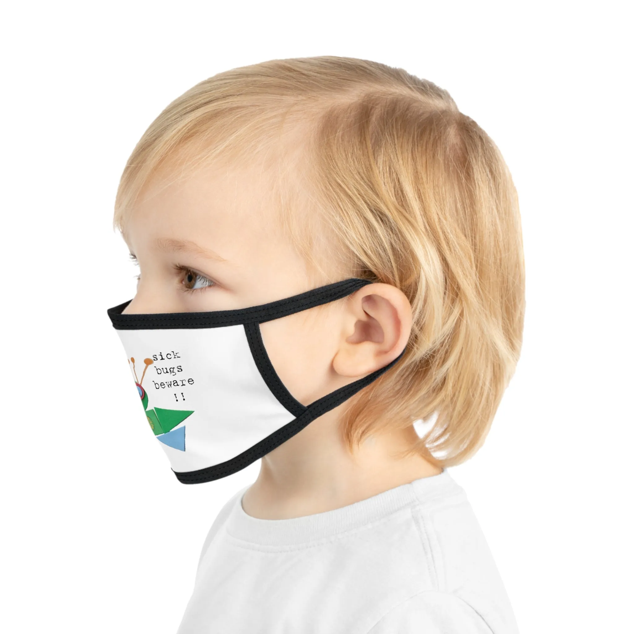 Sick Bugs Beware (1) Kid's Face Mask Series
