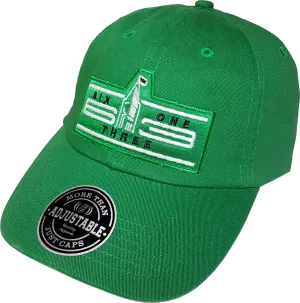 Six One 3 Cyber Patch Dad Hat Green