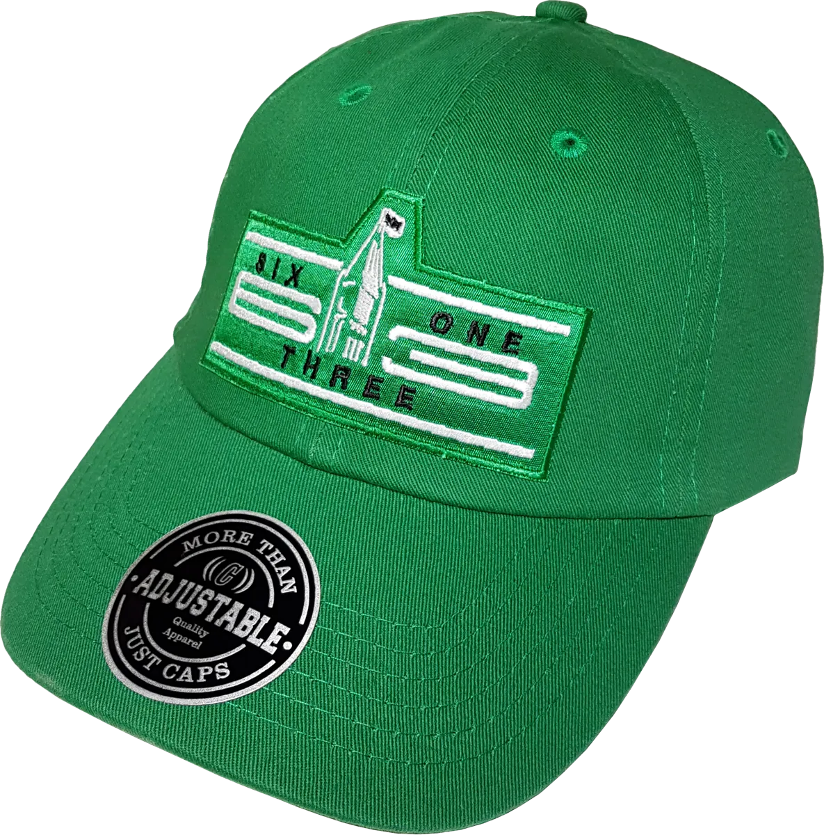 Six One 3 Cyber Patch Dad Hat Green