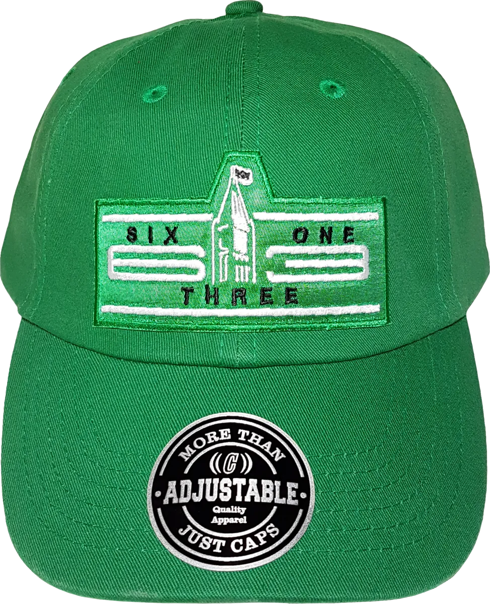 Six One 3 Cyber Patch Dad Hat Green