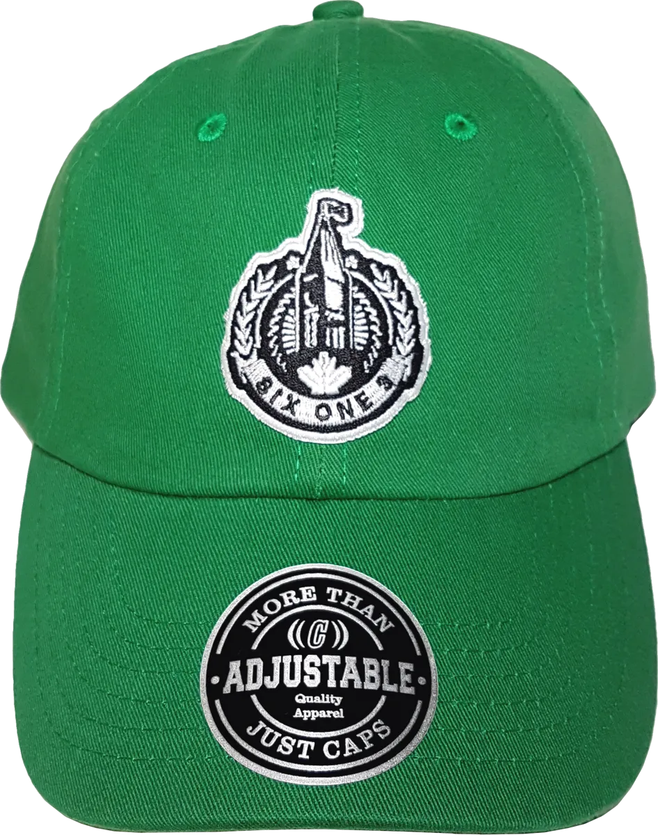 Six One 3 The Hill Patch Dad Hat Green