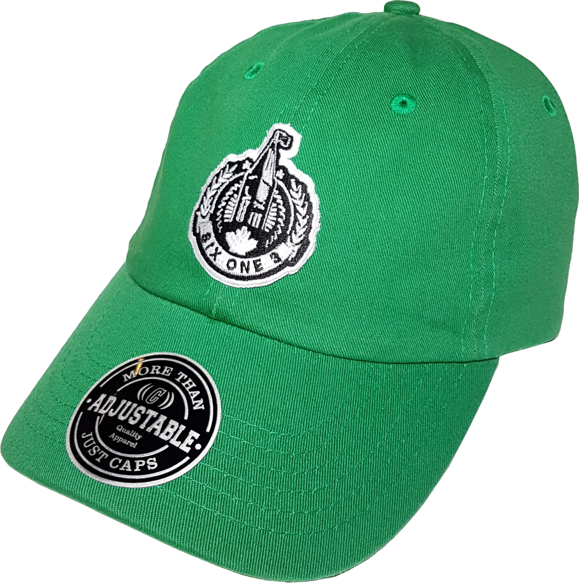 Six One 3 The Hill Patch Dad Hat Green