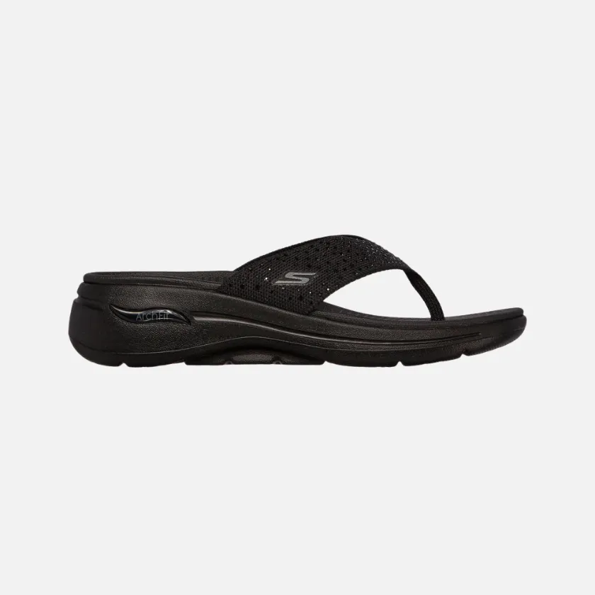 Skechers Go Walk Arch Fit -Dazzle Women's Slide -Black