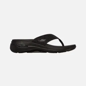 Skechers Go Walk Arch Fit -Dazzle Women's Slide -Black