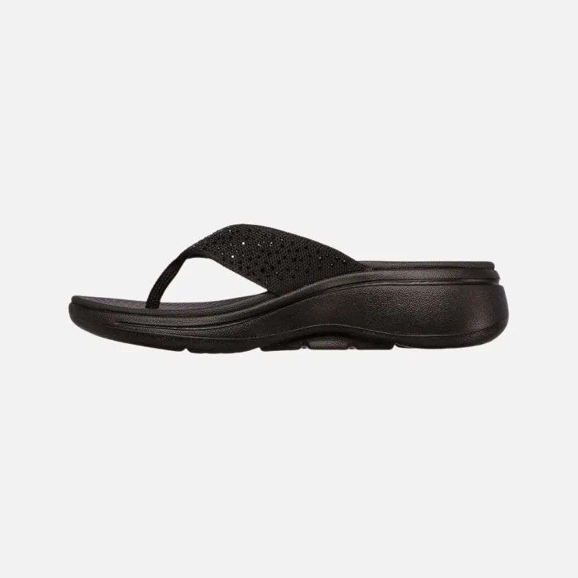 Skechers Go Walk Arch Fit -Dazzle Women's Slide -Black