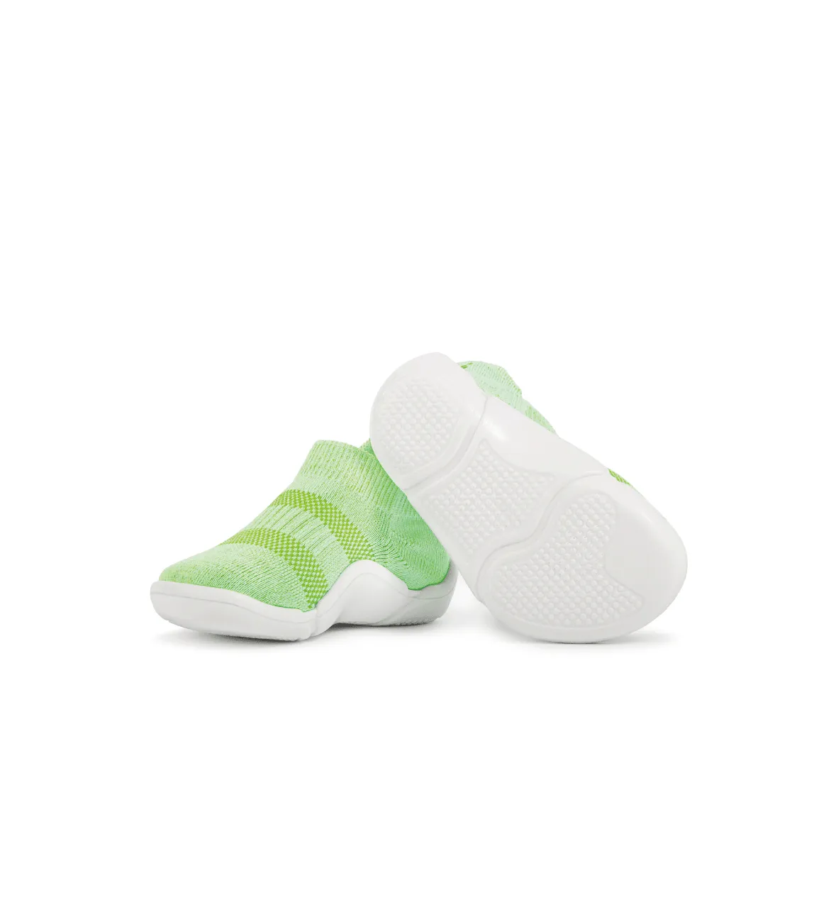 Snuggies Mesh Kid Green Sole White