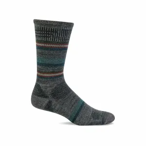 Sockwell Mens Parks Twill Moderate Compression Crew Socks