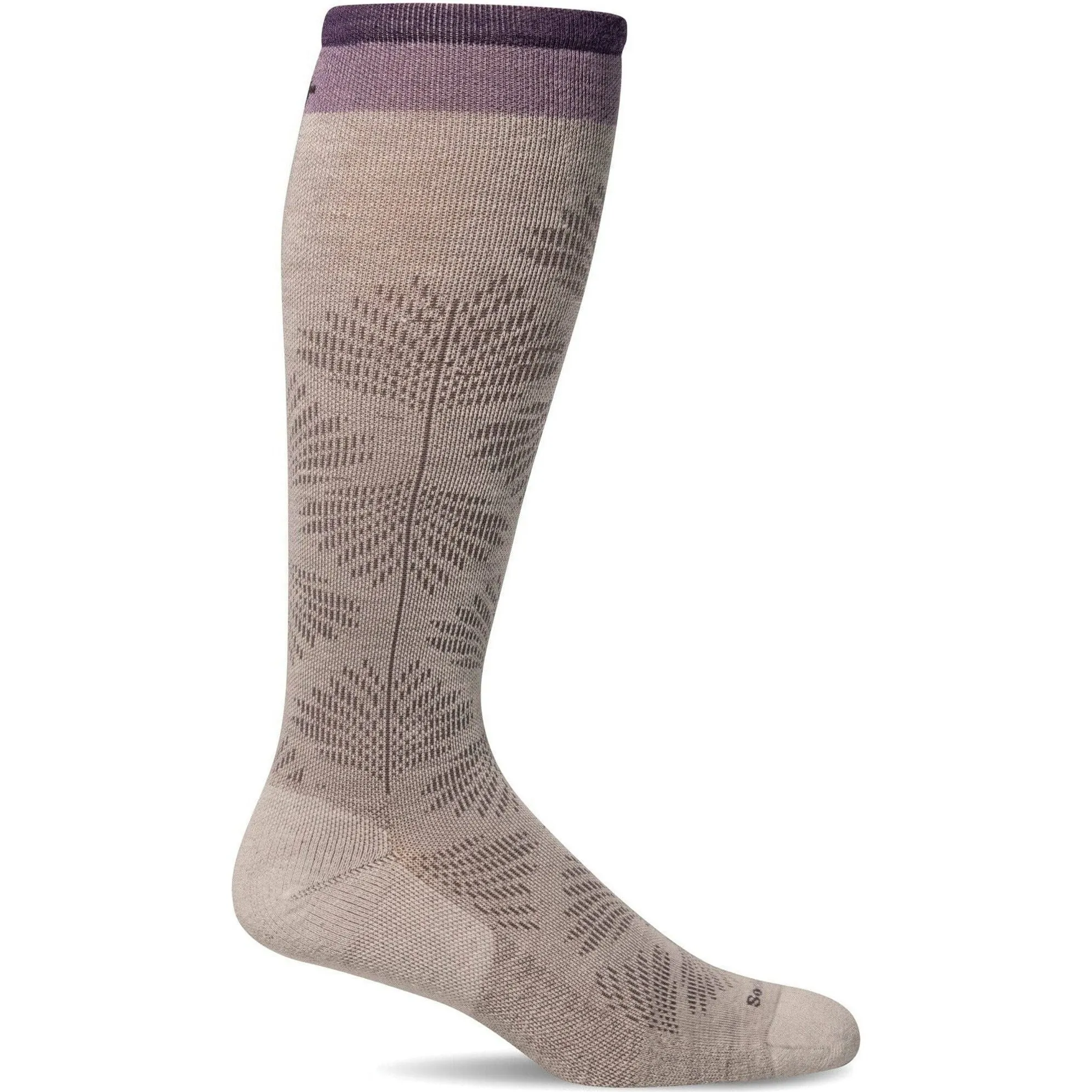 Sockwell Womens Full Floral Wide Calf Fit Moderate Compression Socks