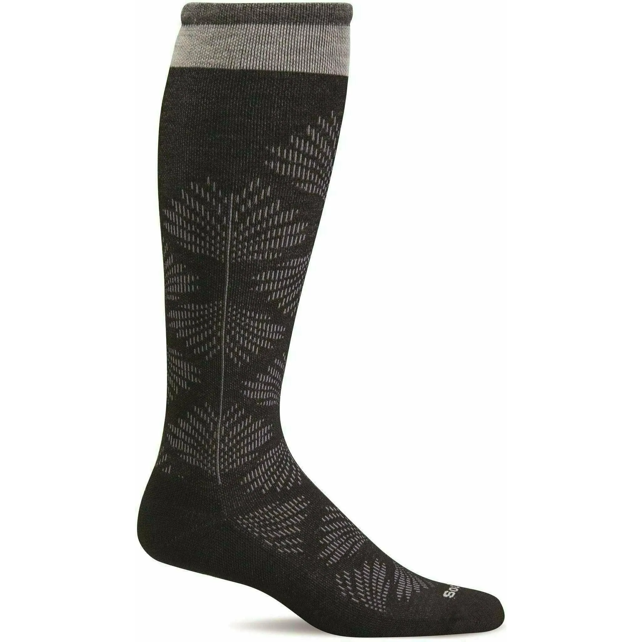Sockwell Womens Full Floral Wide Calf Fit Moderate Compression Socks