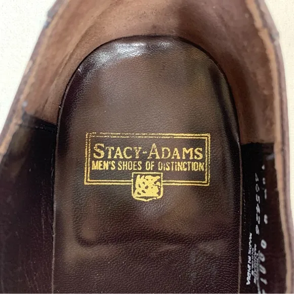 Stacy Adams~Men's Madison Cap Toe Mahogany Oxford~Sz‎ 10.5