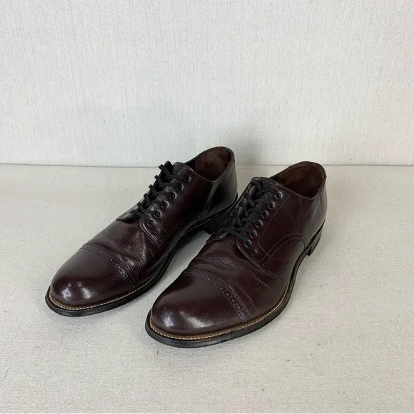 Stacy Adams~Men's Madison Cap Toe Mahogany Oxford~Sz‎ 10.5