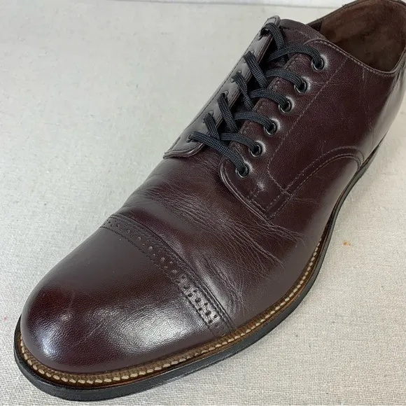 Stacy Adams~Men's Madison Cap Toe Mahogany Oxford~Sz‎ 10.5