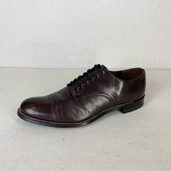 Stacy Adams~Men's Madison Cap Toe Mahogany Oxford~Sz‎ 10.5