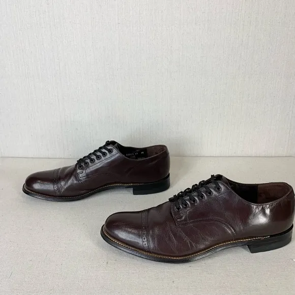 Stacy Adams~Men's Madison Cap Toe Mahogany Oxford~Sz‎ 10.5