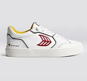 STAR WARS VALLELY White Leather Fighter Pilot Red Logo Sneaker Women