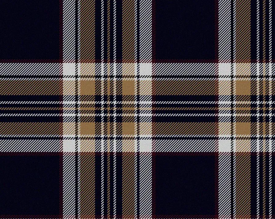 Stewart Navy Modern Medium Weight 11oz Tartan Cloth