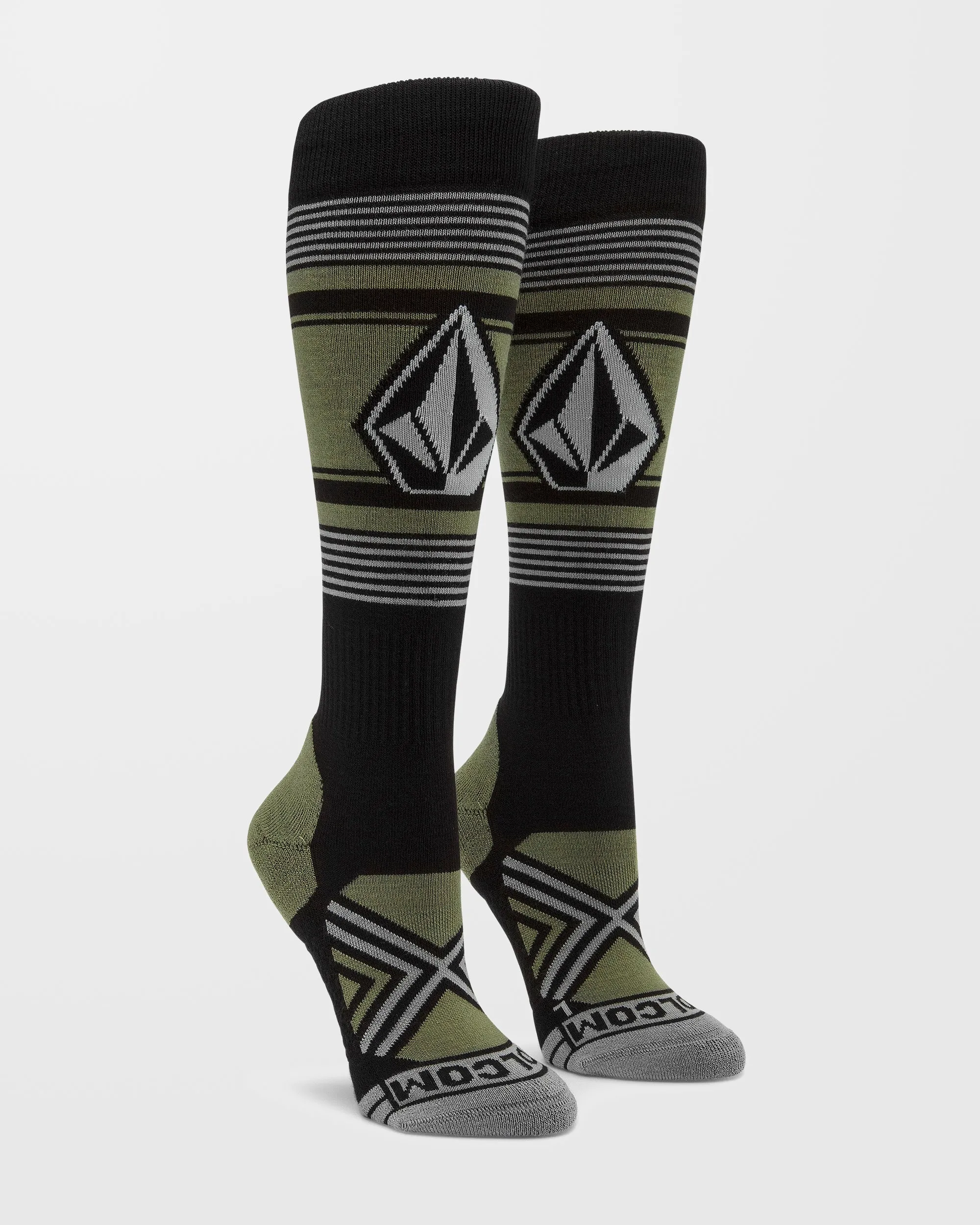 Stone Lines Otc Socks - Lichen Green