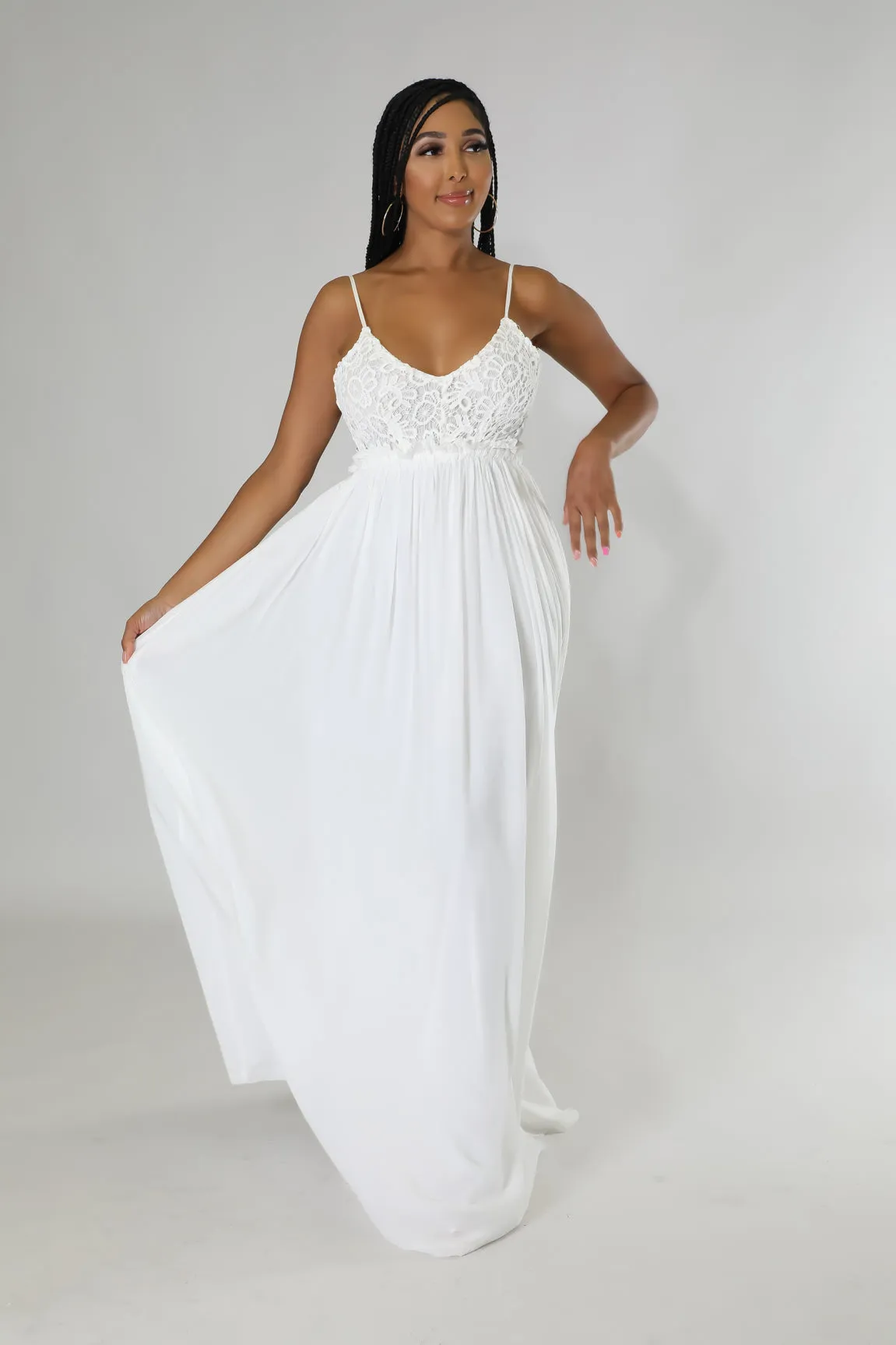 Sunshine Crochet Backless Dress