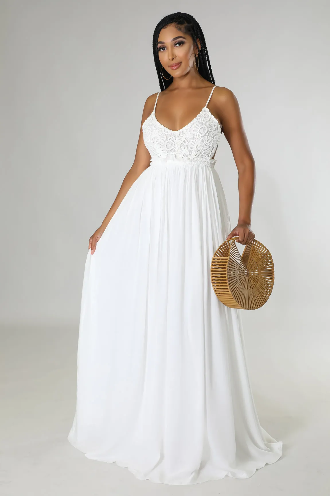 Sunshine Crochet Backless Dress