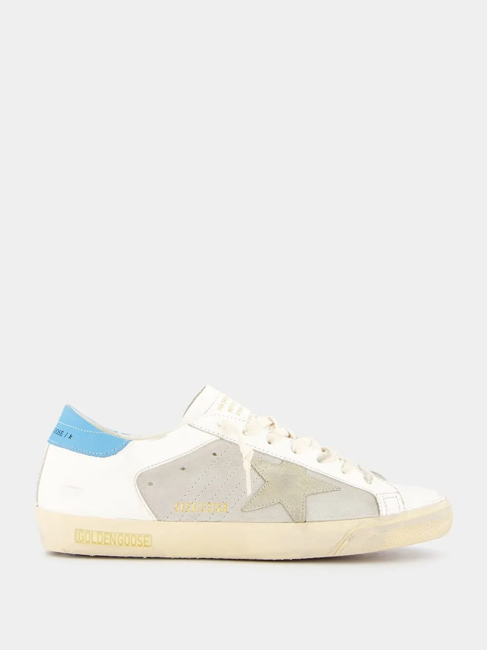 Super Star Perforated Detailing Leather Sneakers