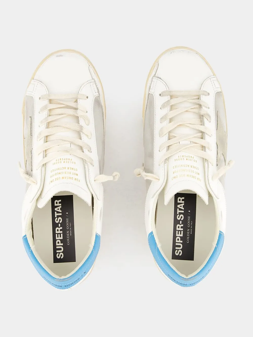 Super Star Perforated Detailing Leather Sneakers