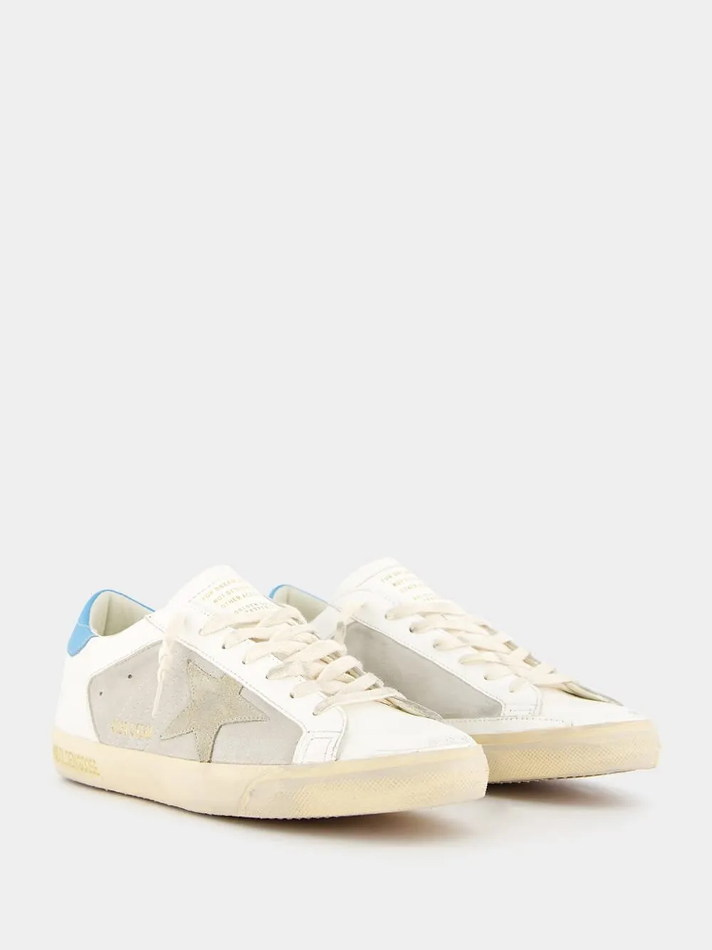 Super Star Perforated Detailing Leather Sneakers