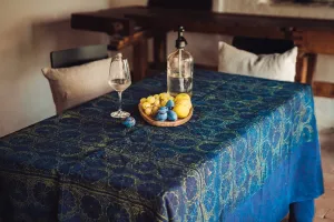 Table Cloth: Antique handwoven Hungarian hemp - TW119