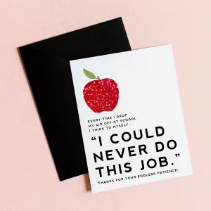 Teacher Thank You Card 