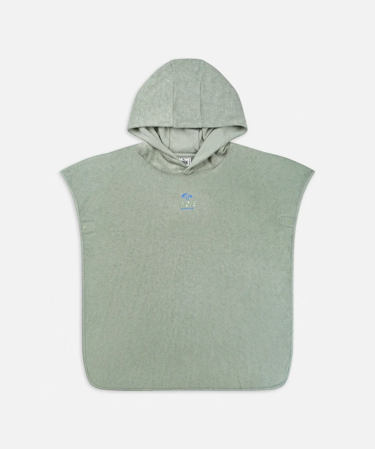 The Bower Hodded Towel - Sea Green