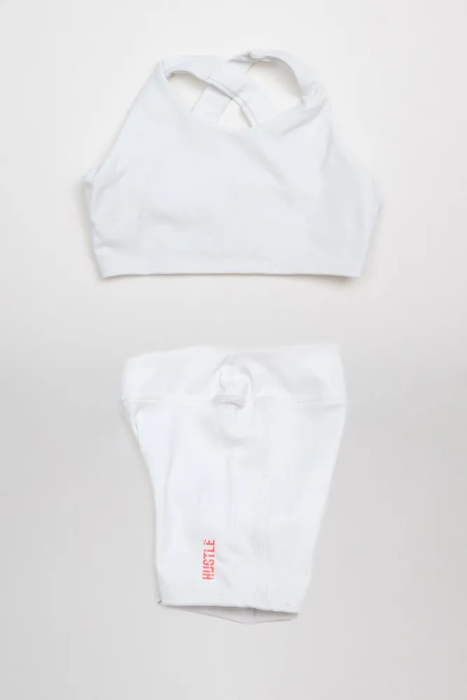 The Girls Cross Back Top Biker Shorts Set
