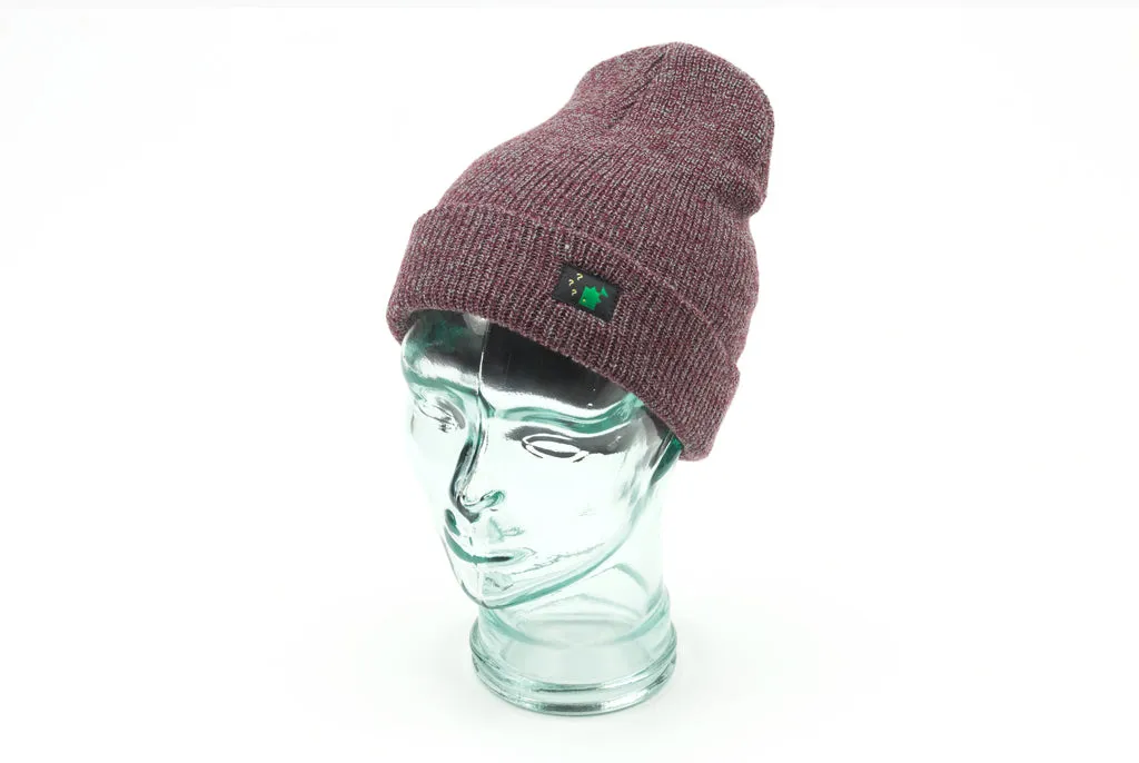 Thinking Anglers Beanie Hat Heather Burgundy