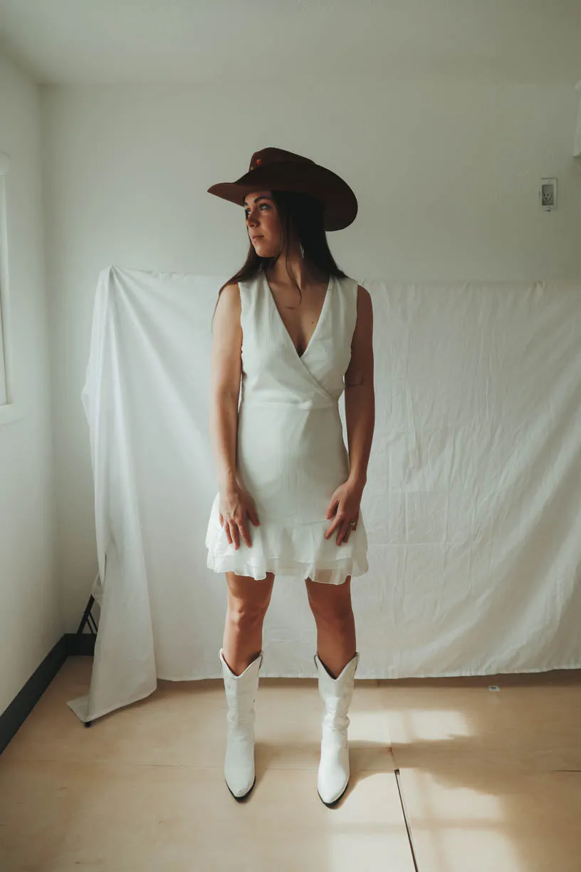 This Ain't Texas Skater Dress in White