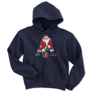 Three Point Stance Santa Youth Hoodie