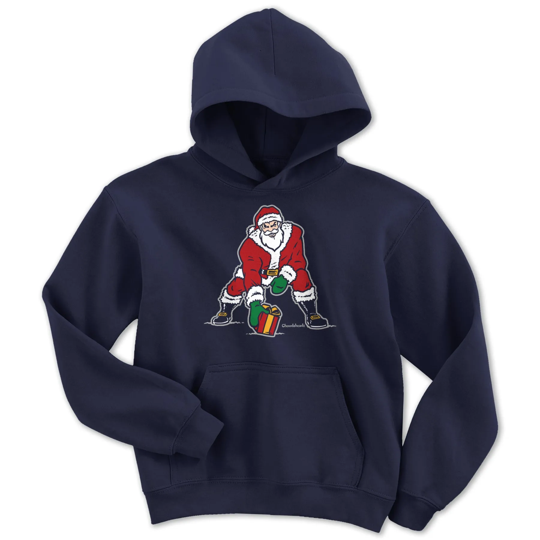 Three Point Stance Santa Youth Hoodie