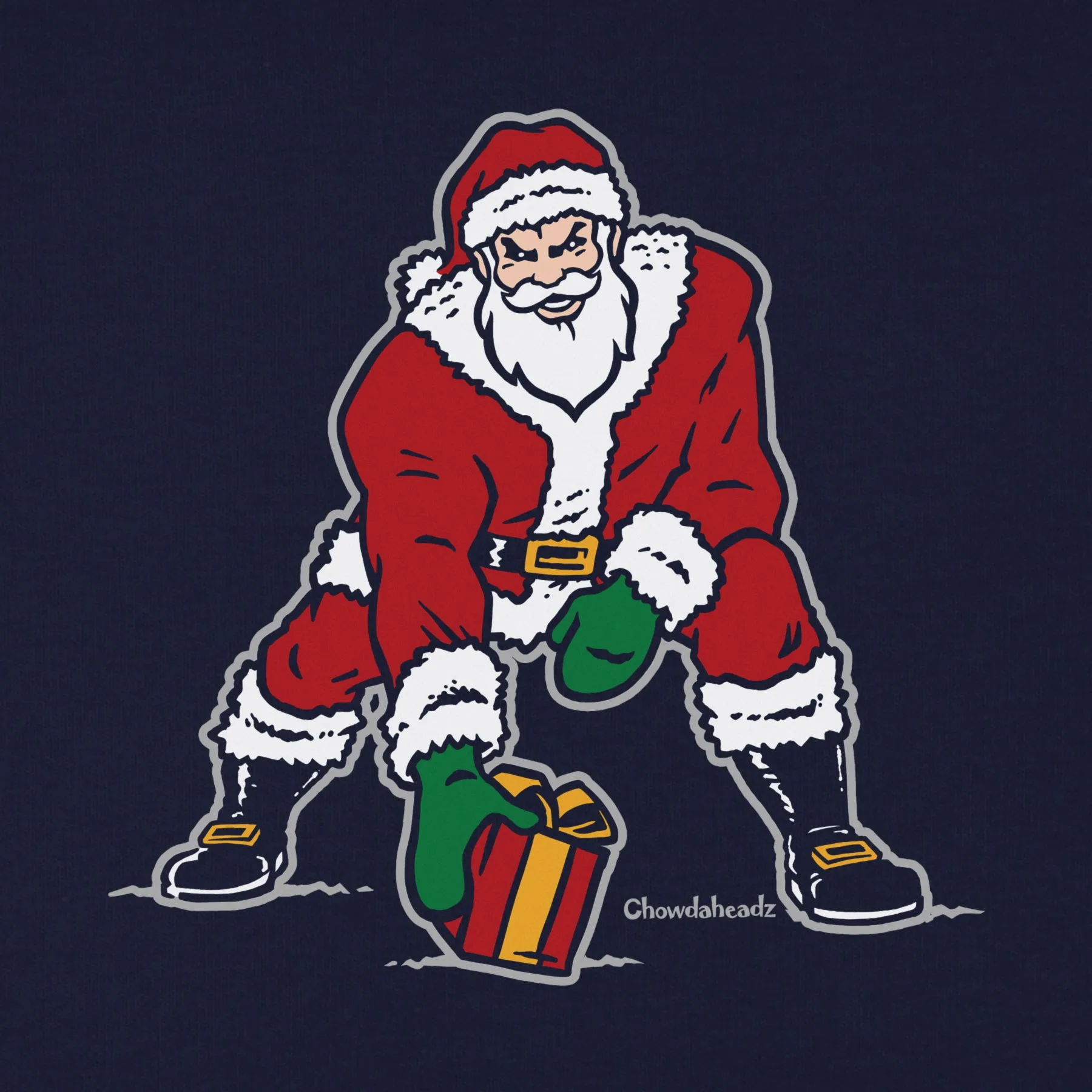 Three Point Stance Santa Youth Hoodie