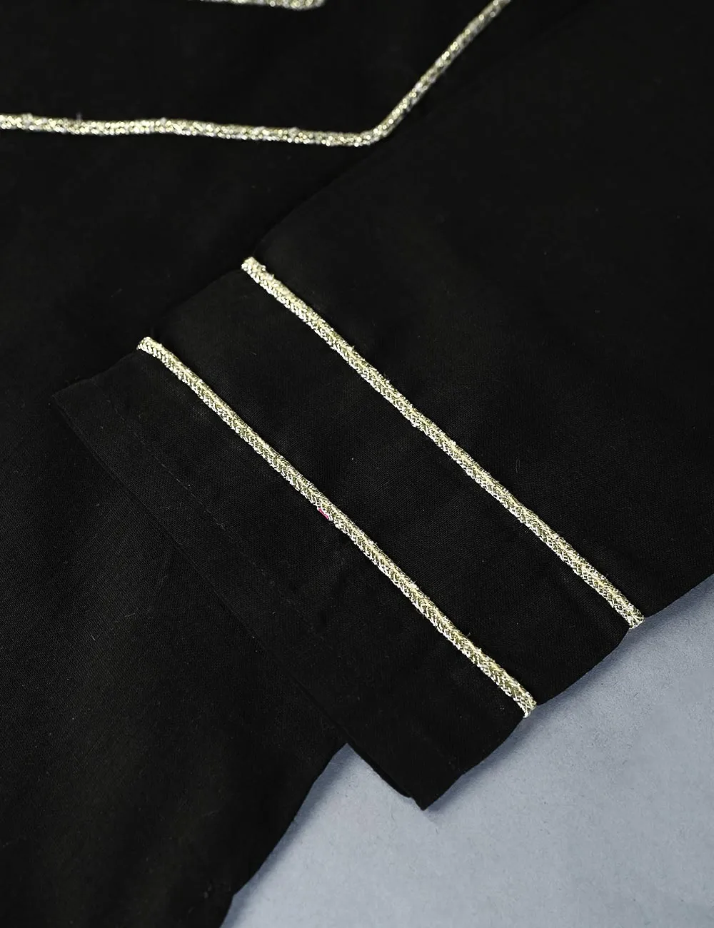 TKF-02-Black -  2Pc Cotton Dress