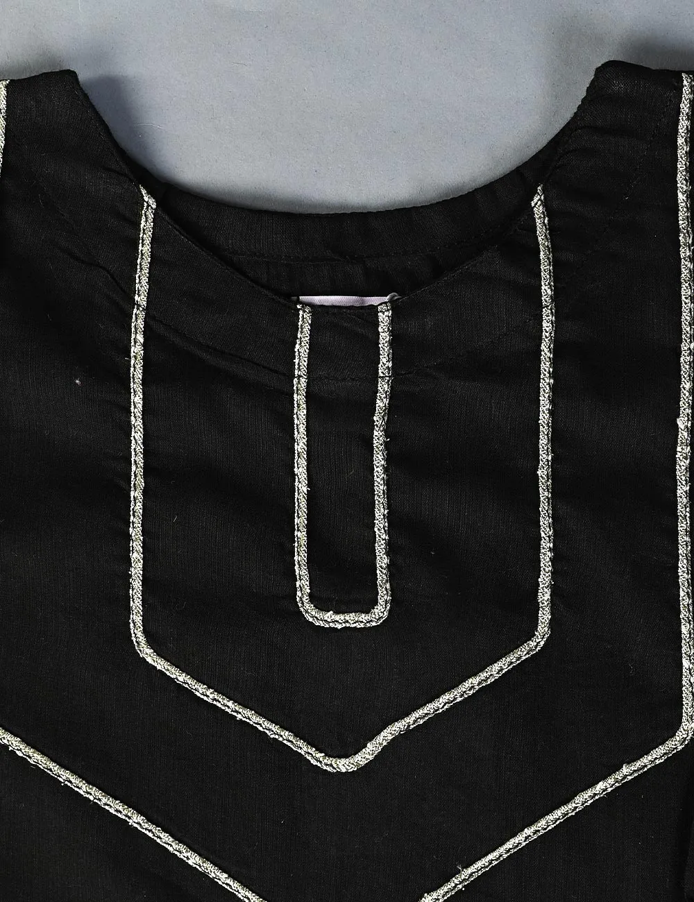 TKF-02-Black -  2Pc Cotton Dress