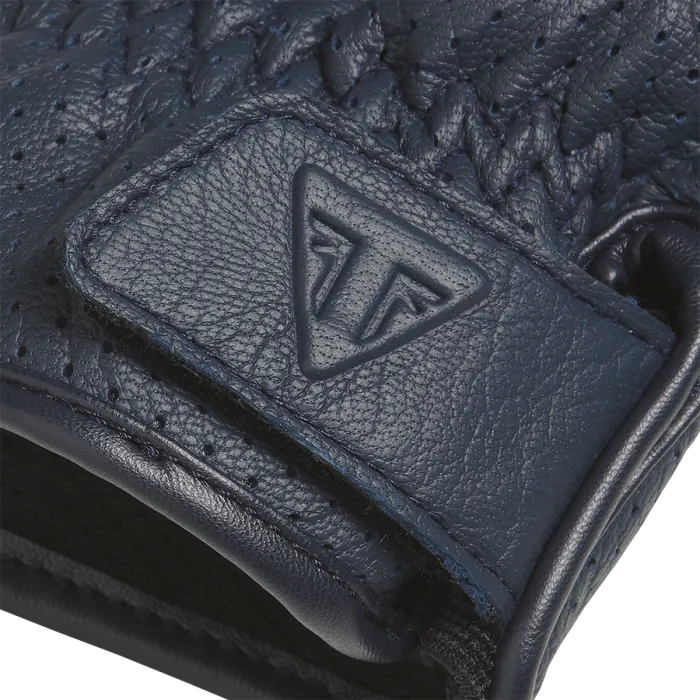 Triumph Cali Perforated Leather Gloves Blue