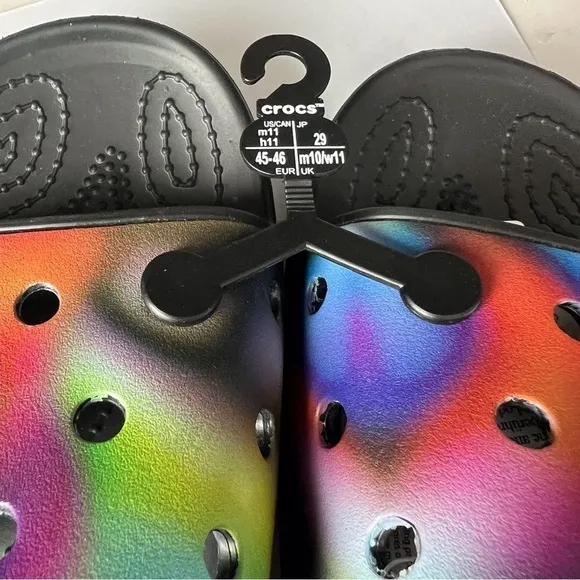 Tye Dye Crocs Side Sandals
