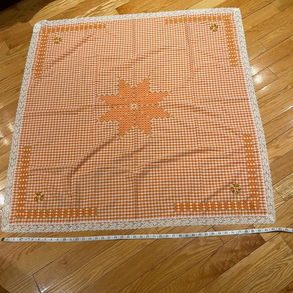 Vintage 1960’s handmade table cloth
