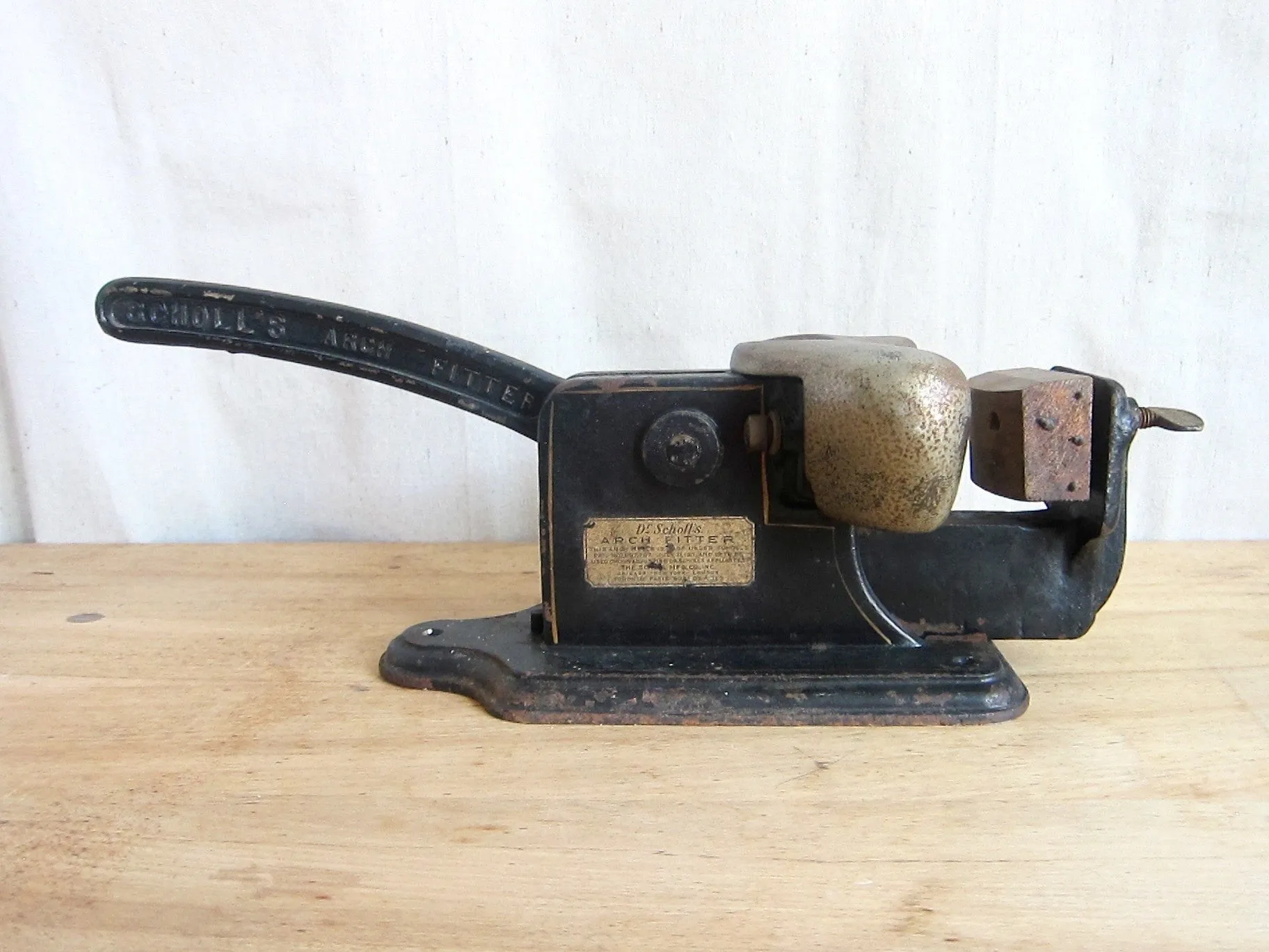 Vintage Dr Scholls Arch Fitter Shoe Making Machine