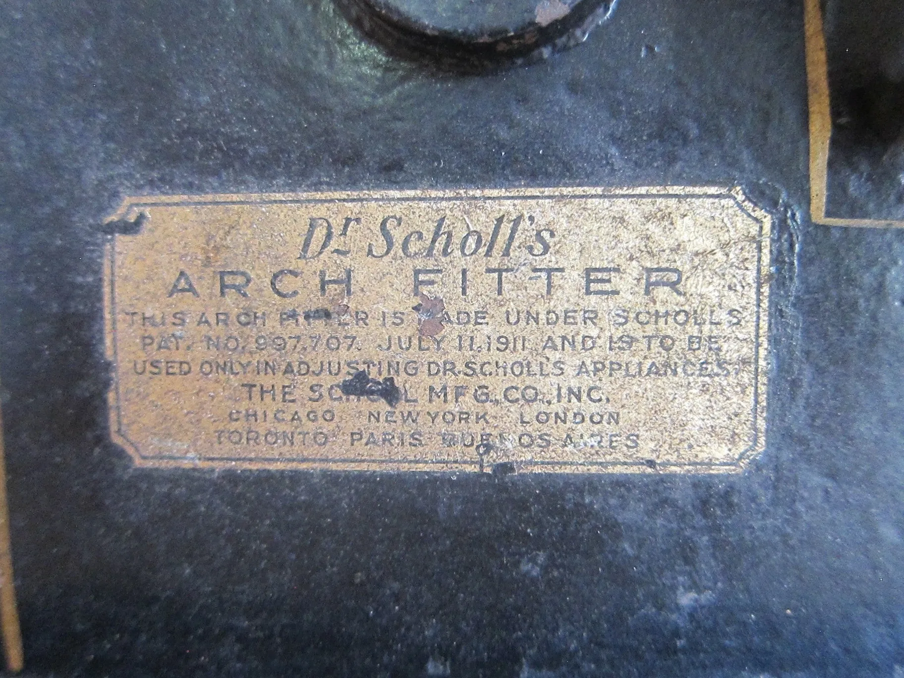 Vintage Dr Scholls Arch Fitter Shoe Making Machine