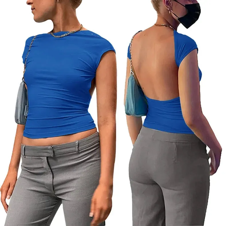 Women Casual Short Sleeve O Neck T Shirts