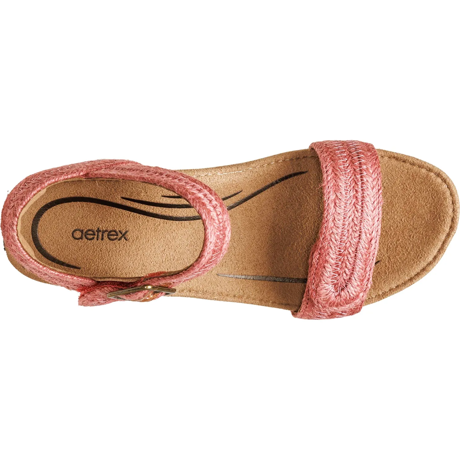 Women's Aetrex Sydney Raspberry Jute