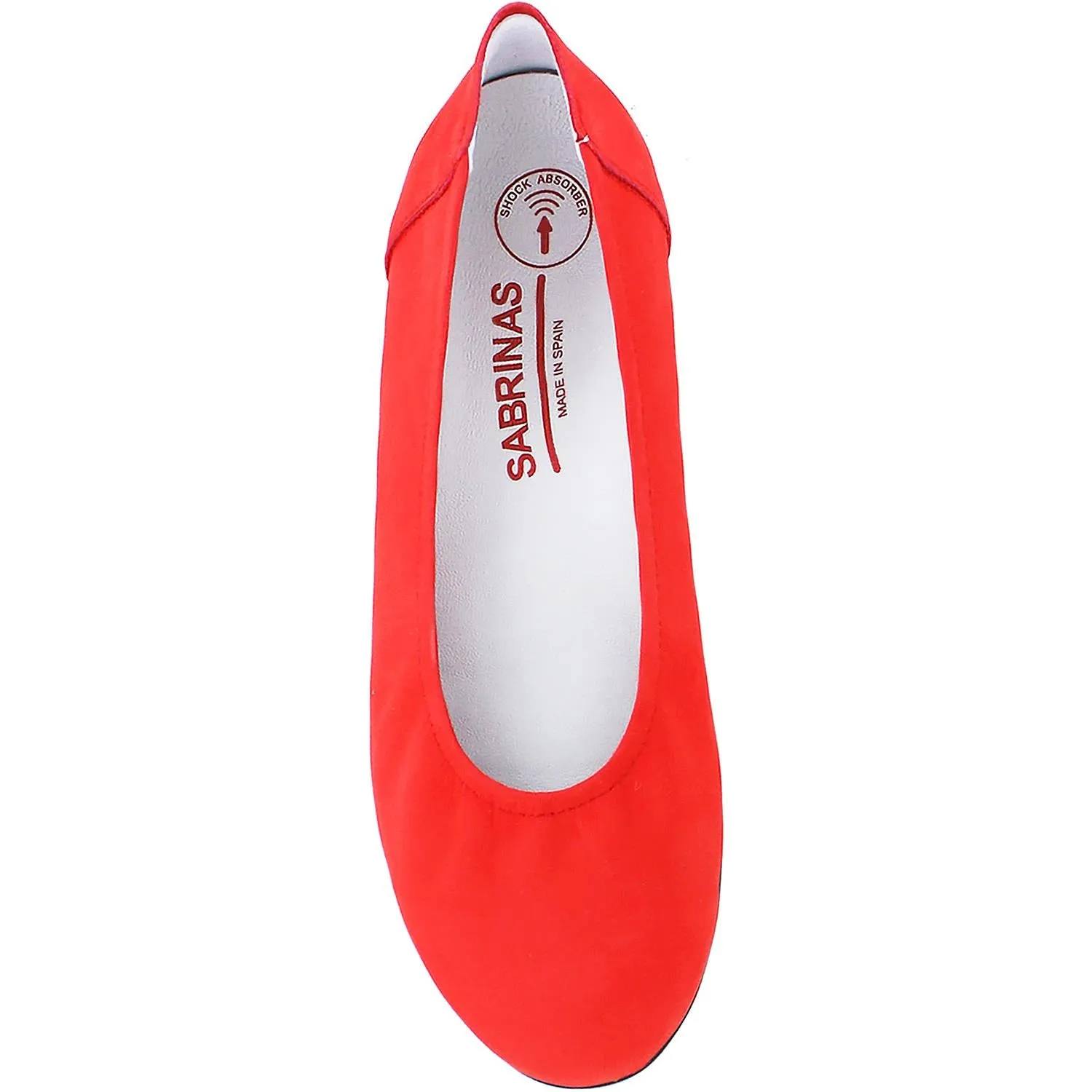 Women's Sabrinas Bruselas 85009 with Removable Arch Support Footbed Red Nubuck