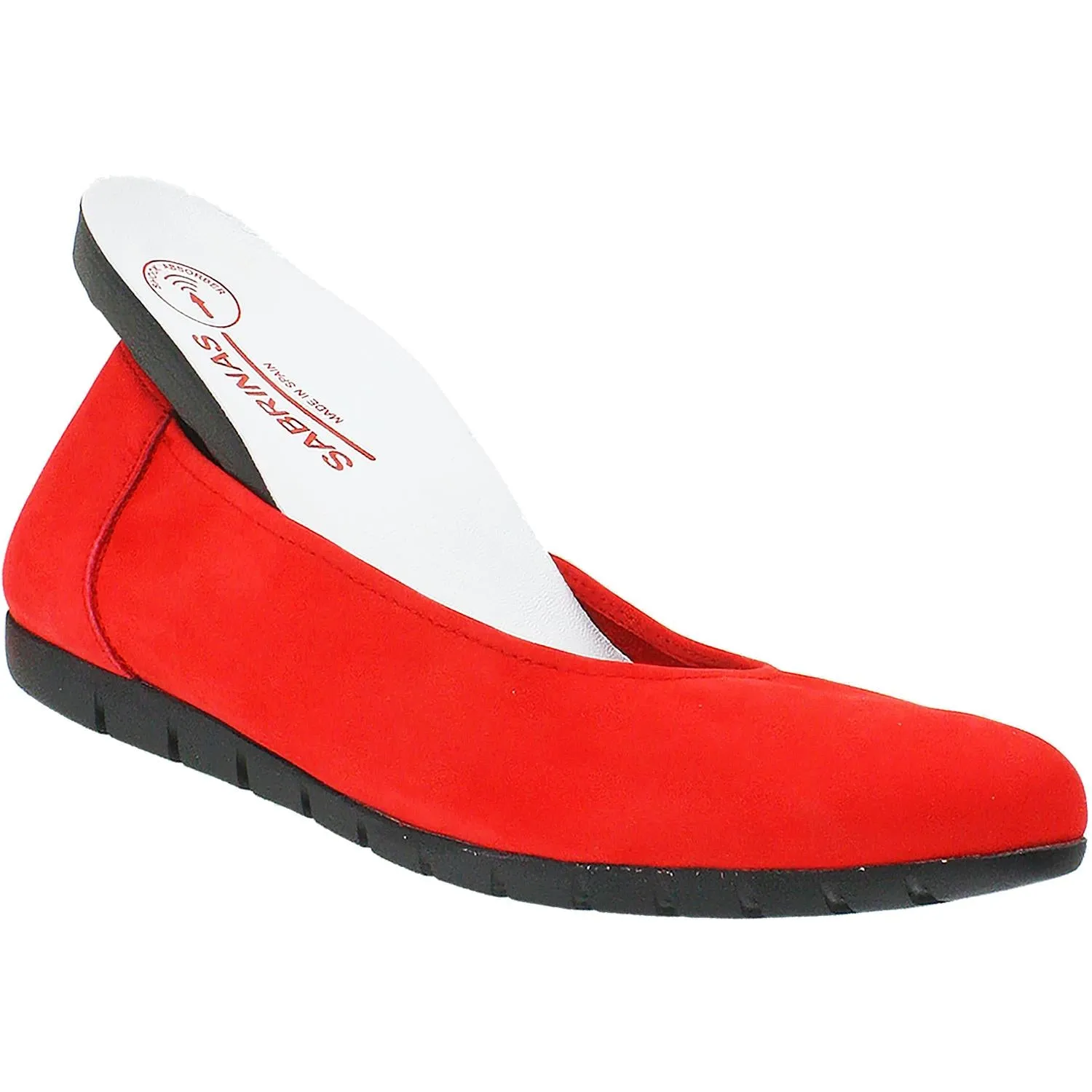 Women's Sabrinas Bruselas 85009 with Removable Arch Support Footbed Red Nubuck