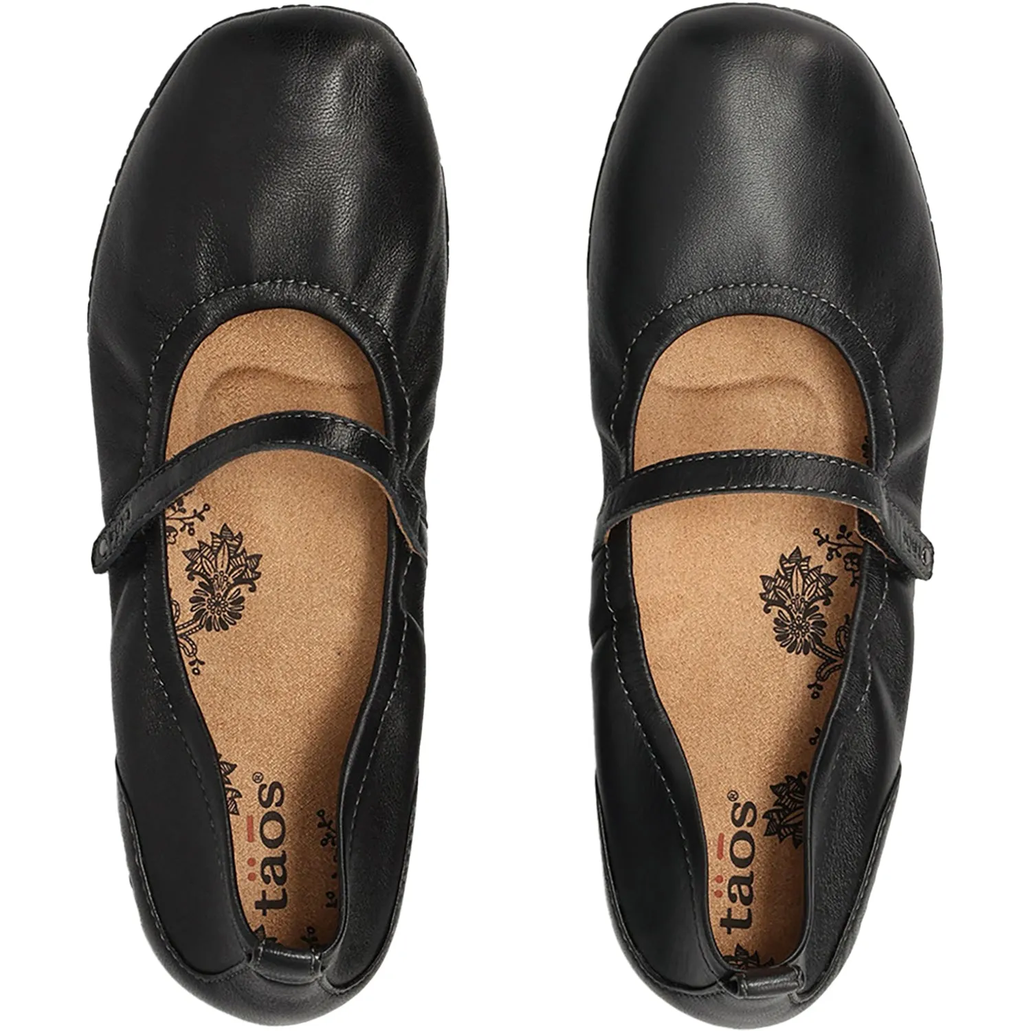 Women's Taos Babble Black Leather