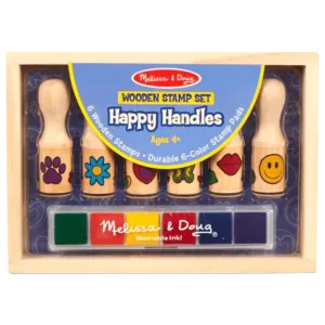 Wooden Stamp Set - Happy Handles