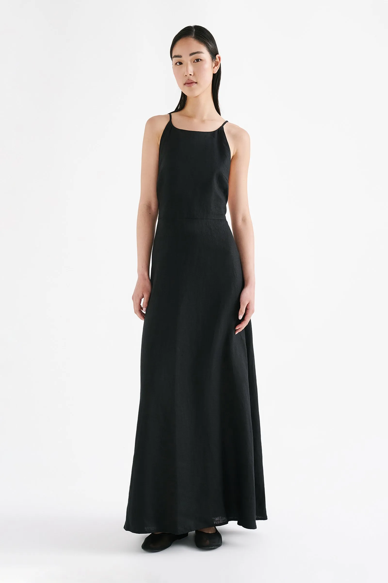 ZIBA LINEN MAXI DRESS